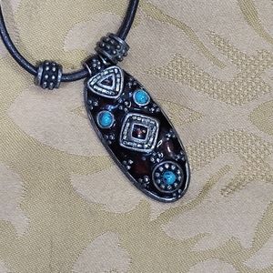 *3/$30 Sale* Chico's long tribal style pendant corded necklace